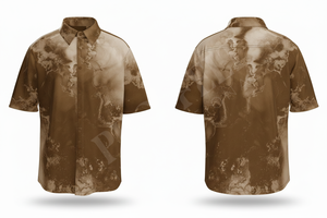 Fashionable Stylish Streetwear Tie Dye Custom Printed Design Short Sleeve <b>Dress</b> Shirt for <b>Men</b> Trendy Casual Summer Wear Shirts - Product Image 3