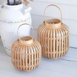 Linternas decorativas al por mayor, linternas de bambú natural para bodas, eventos, decoración de jardines al aire libre - Product Image 4