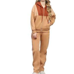 Conjunto Deportivo Ligero con Capucha para Mujer, Talla Grande, Estilo Moderno, Ropa Hecha a Medida, 100% Algodón, Chándal de Algodón para Mujer - Product Image 1