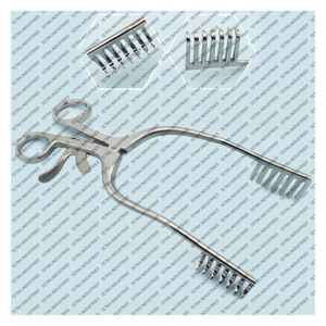 Premium Miskimon Cerebellar Retractor 7X7 Sharp Prongs 7.5 Inches <b>Neurosurgery</b> & Orthopedic Surgical <b>Instruments</b> CE Certified - Product Image 1