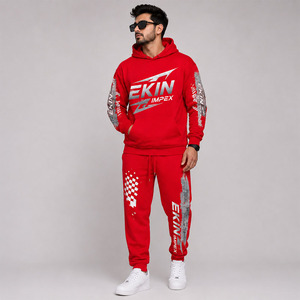 Conjunto Deportivo Personalizado 2026 para Hombre, Sudadera con Capucha y Pantalones Jogger, Felpa Gruesa, Ropa Deportiva Urbana - Product Image 3