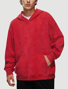 Sudadera con capucha para hombre de tela de alta demanda, con cuello alto, cremallera suave, lavado ácido, estilo casual, precio bajo, logotipo personalizado, la más vendida y a la moda. - Product Image 1