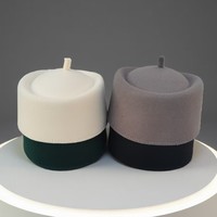 Chapeaux Fez en feutre pour hommes en gros – Chapeau de prière musulman, casquette islamique d'extérieur
