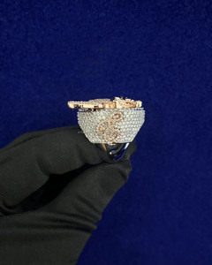 Bagues aigle en grappe coupe baguette bagues de fiançailles Hip Hop personnalisées ou cadeau d'anniversaire de mariage bagues en argent sterling 925 glacées - Product Image 2