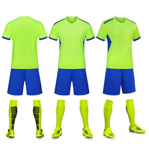 Unisex Professional Soccer Uniform Set Athletic Football Jersey Shorts 100% Polyester High Performance - Product Image 6