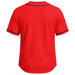 Maillot de baseball bicolore 100 % polyester personnalisé OEM/ODM pour homme, respirant, avec logo personnalisé, coupe athlétique - Product Image 2