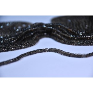 Cuentas de Cuarzo Ahumado Rondelle de 8mm de Alta Calidad, Corte Liso para la Fabricación de Joyas - Venta al por Mayor desde Jaipur, India - Product Image 5