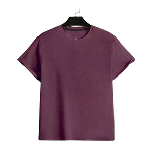 Men Ribbed T-Shirt Stylish Crew Neck Half Sleeves Summer Slim Fit breathable fabric Wholesale t-shirt High-Quality custom <b>logo</b> - Product Image 2