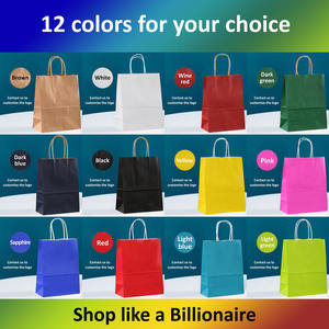 Bolsas de Regalo de Papel Kraft Marrón Impresas Personalizadas con Asas Retorcidas, Bolsas Ecológicas para Fiestas y Empaquetado Minorista - Product Image 6