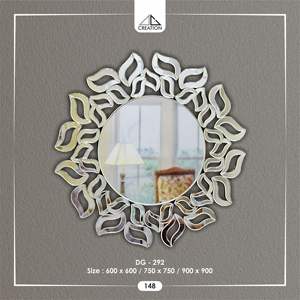 Creadas con Vidrio de Espejo de Alta Calidad, Estas Piezas Ofrecen una Claridad Excelente y una Alta Reflectividad, Diseño Decorativo de Arte para Montar en la Pared - Product Image 1