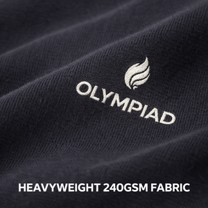 Custom <b>Back</b> Puff Printed Heavyweight 200gsm Solid Leisure O-Neck Cotton Anti-Wrinkle Short Sleeve Regular Fit Men's <b>T</b>-Shirt - Product Image 6