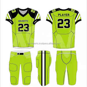 2025 dernier article le plus demandé sérigraphie matériel sergé Sublimation personnalisé 2 pièces Football américain uniforme ensemble - Product Image 4