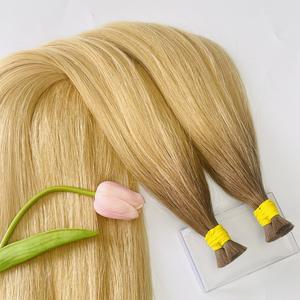 Super vente 100% extensions de cheveux Remy vietnamiennes droites naturelles de haute qualité sans enchevêtrement couleur blanchie en vrac 100 g grand Stock - Product Image 2