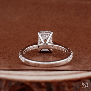 2 Carat <b>Emerald</b> Cut Lab Grown Diamond Engagement <b>Ring</b> IGI Certified 10K White Solid Gold Luxury Anniversary Wedding Gift - Product Image 3