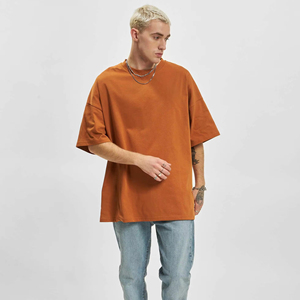 T-shirt pour homme en coton de haute qualité, personnalisé avec logo, manches courtes, taille grande - Product Image 1
