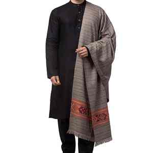 Châle en laine pour homme, vente en gros, haute qualité, laine douce, blanc, style traditionnel, pour l'hiver, châle musulman pour homme, chaud, en pure laine - Product Image 4