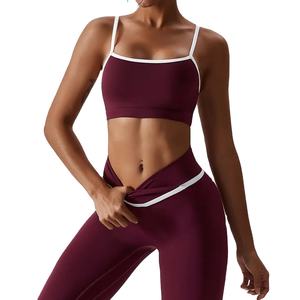 Ropa de Yoga de alta calidad de nuevo diseño, ropa de entrenamiento, ropa deportiva para mujer, conjuntos de Yoga de 2 piezas - Product Image 1