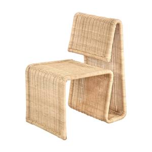 Silla de Mimbre Natural Tejida a Mano, Ecológica, Moderna y Curvada, Ideal para Comedor, Cafetería y Hogar, Venta al Por Mayor - Product Image 1