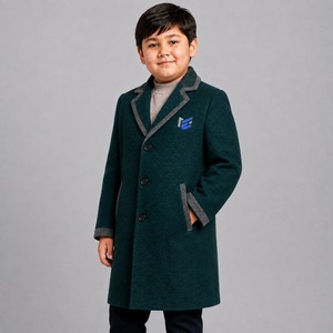 Service OEM, Marque Personnalisée, Manteau en Laine pour Enfants de Haute Qualité, Amovible, Légèrement Rembourré, Isolant, Grande Taille, Personnalisable - Product Image 4