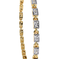 Bracelet tennis classique en argent 925 avec moissanite taille baguette, serti en canal, maillons géométriques, pour femme, usage quotidien