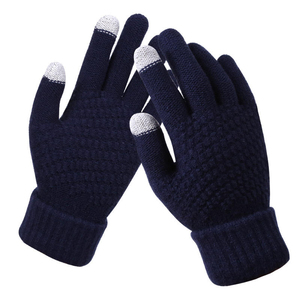 Fleece-Reinforced Twist Knitted Cold-Proof Windproof for <b>Screen</b> Warm <b>Gloves</b> for Outdoor & Daily Use in Winter <b>Gloves</b> - Product Image 4