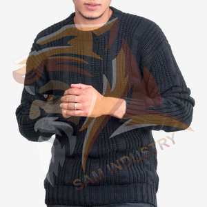 Pull à col roulé élégant pour homme, mode hiver, coupe ajustée, moderne, confortable, manches longues, tricoté, 100% laine - Product Image 6