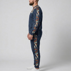 Ensemble de survêtement confortable à imprimé sérigraphié pour hommes, léger et à coupe décontractée pour un usage quotidien - Product Image 6