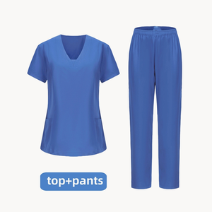 Uniformes Médicos de Enfermería para Mujer, Conjuntos de Blusa y Pantalón Elásticos, Impermeables, con Diseño Estampado 2024, para Hospital - Product Image 4