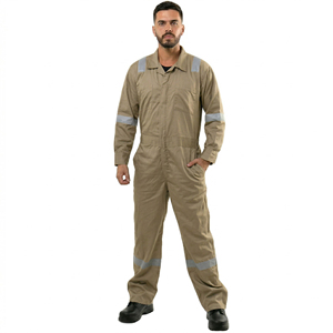 <b>Men's</b> Work Coverall Reflective Tape Mechanic <b>Jumpsuit</b> Durable Industrial Workwear - Product Image 4