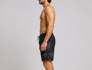 <b>Mens</b> Board Shorts Quick Dry Swim <b>Trunks</b> Drawstring Waist Pockets Abstract Wave Print Polyester Fabric Custom Logo Beach Surf OEM - Product Image 6
