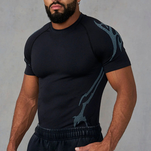<b>Mens</b> Compression O-Neck Jersey <b>Long</b> <b>Sleeve</b> Slim Fit Quick Dry Athletic <b>Top</b> Gym Workout Training Running Fitness Sports Exercise - Product Image 2
