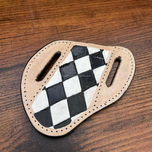 Housse de couteau à découper à carreaux personnalisée, gaine de couteaux en cuir véritable de haute qualité avec boucle de ceinture incluse - Product Image 5