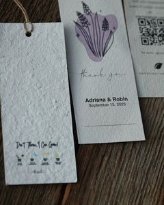 Premium Handmade Paper Personalized Hang Tags for Boutique Customized Size and Shapes Paper Hangtags Clothing Product and Retail - Product Image 1