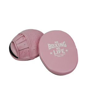 Premium Quality No Boxing No Life Genuine Cowhide Leather Customizable Precision MMA Gloves/Kick Boxing Training Focus Mitts - Product Image 5