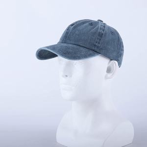 Gorra de béisbol ajustable de nuevo diseño 100% algodón lavado Denim Puff estampado deportivo papá sombrero para hombres y mujeres - Product Image 4