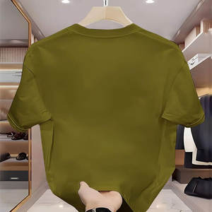 Camisetas de Algodón Pesado de 300 Gramos para Hombre, al por Mayor, con Hombros Caídos, Manga Corta, Lisas, Tallas Grandes - Product Image 2