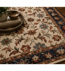 Tapis en laine tufté à la main – Design floral classique inspiré de Nain - Product Image 2