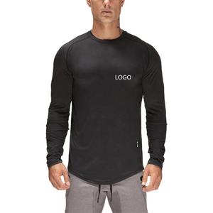 OEM, venta al por mayor de camisetas deportivas para hombres, personalizado, ajustado y de gran tamaño, manga larga, cuello redondo, sudadera y camiseta informal con nuevo diseño - Product Image 4