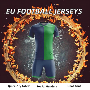 เสื้อฟุตบอลคอวีสำหรับผู้ใหญ่ชุดเสื้อฟุตบอลแบบระเหิดแห้งเร็ว - Product Image 2