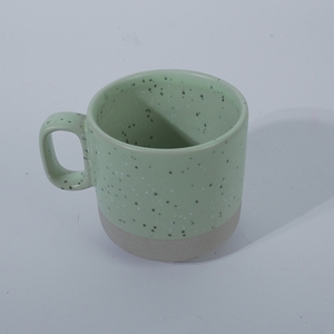 แก้วกาแฟเซรามิกเคลือบลายจุดพร้อมหูจับ สำหรับโรงแรม คาเฟ่ ร้านอาหาร - Product Image 2