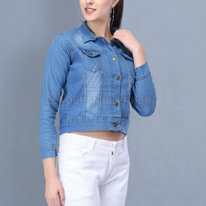 Vestes en jean pour femmes de qualité supérieure fabriquées au Pakistan, design sur mesure, service OEM en gros, veste en jean pour femmes - Product Image 3