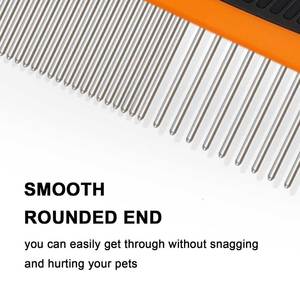 Peignes de toilettage pour animaux de compagnie en plastique personnalisés, robustes, conçus pour les poils épais. - Product Image 2