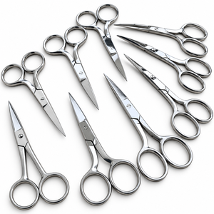 Ciseaux à cuticules en acier inoxydable à lame fine et droite, outil de beauté de précision pour les ongles, les sourcils et les cils, plusieurs couleurs - Product Image 2