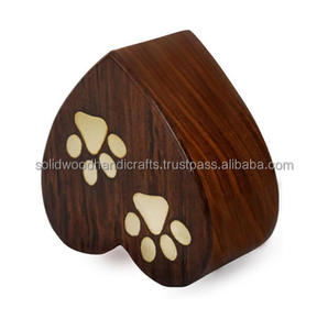Handmade Funeral Wooden Urn for Pet <b>Ashes</b> Wood Cremation Urns for Cat and <b>Dog</b> <b>Ashes</b> - Product Image 4