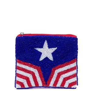 Monedero con Cierre de Cremallera y Adornos de Cuentas, Monedero con Bordado de Cuentas Hecho a Mano por MD HANDICRAFTS - Product Image 1