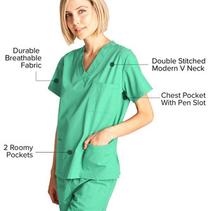 Ensemble de blouses médicales modernes, uniforme d'infirmière d'hôpital, tenue de médecin avec poches, confortable et respirant pour les professionnels de santé - Product Image 4