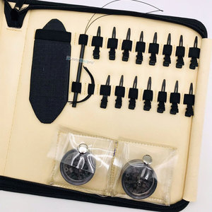 Professional Microlink Hair Extension Tool Free Silicone Beads Nylon Threads Black Matte Stainless Steel Pliers Eco-Friendly - Product Image 4