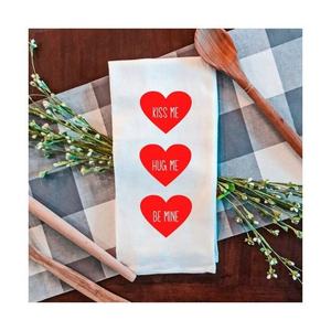 OEM 100% Organic Cotton Kitchen Nordic Embroidered Towels Super Fleece <b>Binding</b> Hanging Standard Size Wholesale Reusable Travel - Product Image 4