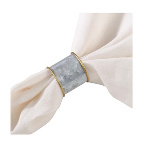 แหวนผ้าเช็ดปากโลหะทำด้วยมือแหวนผ้าเช็ดปากทรงกลมทำด้วยมือสุดหรู - Product Image 1
