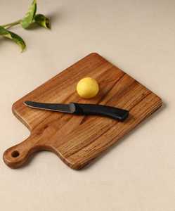 Tabla de Cortar de Madera Resistente y Ecológica, de Grado Alimenticio, Forma Rectangular, 2.0 cm de Grosor, Apta para Lavavajillas, para Cortar Carne y Verduras - Product Image 1